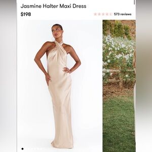 Show me your mumu Jasmine Halter Maxi Dress